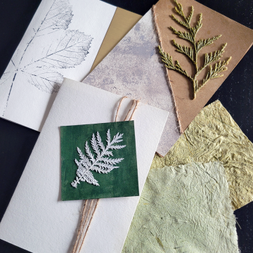 Holiday Card Making With Invasive Plants - Stanley Park, Vancouver photo